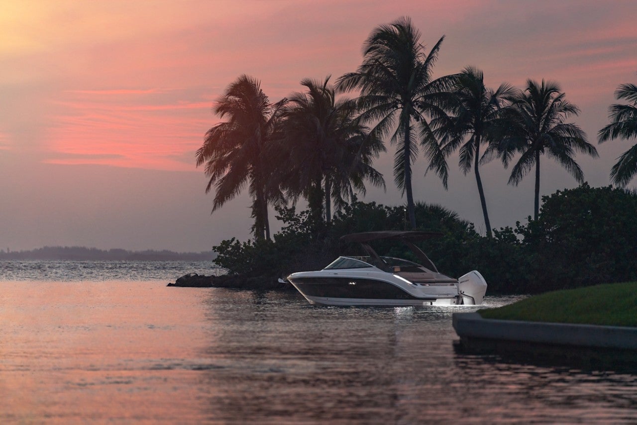 SLX 260 Outboard at sunrise