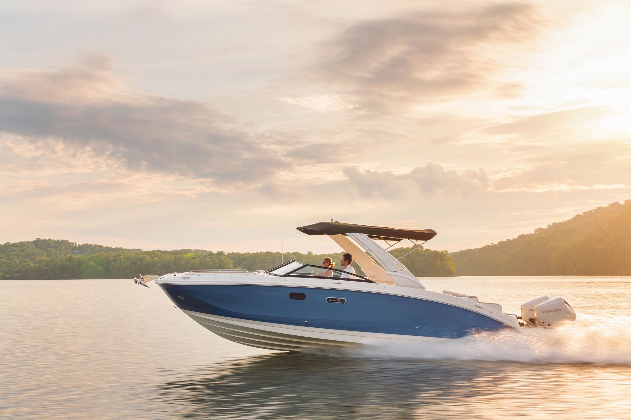 SDX 290 Outboard at sunset