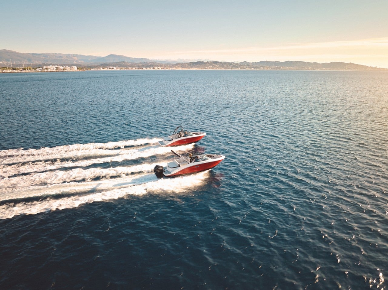 Aerial view of an SPX 210 and SPX 210 Outboard