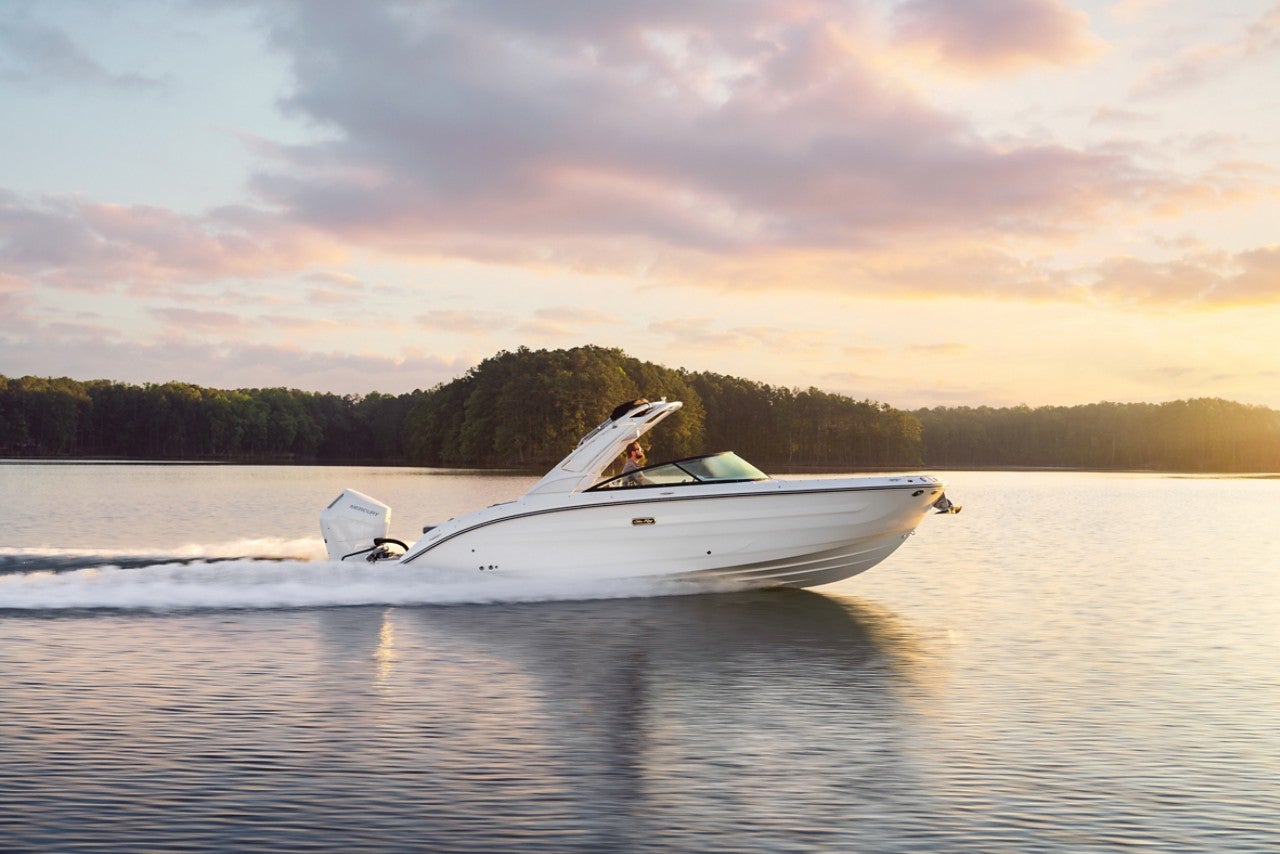 SDX 270 Outboard at sunset