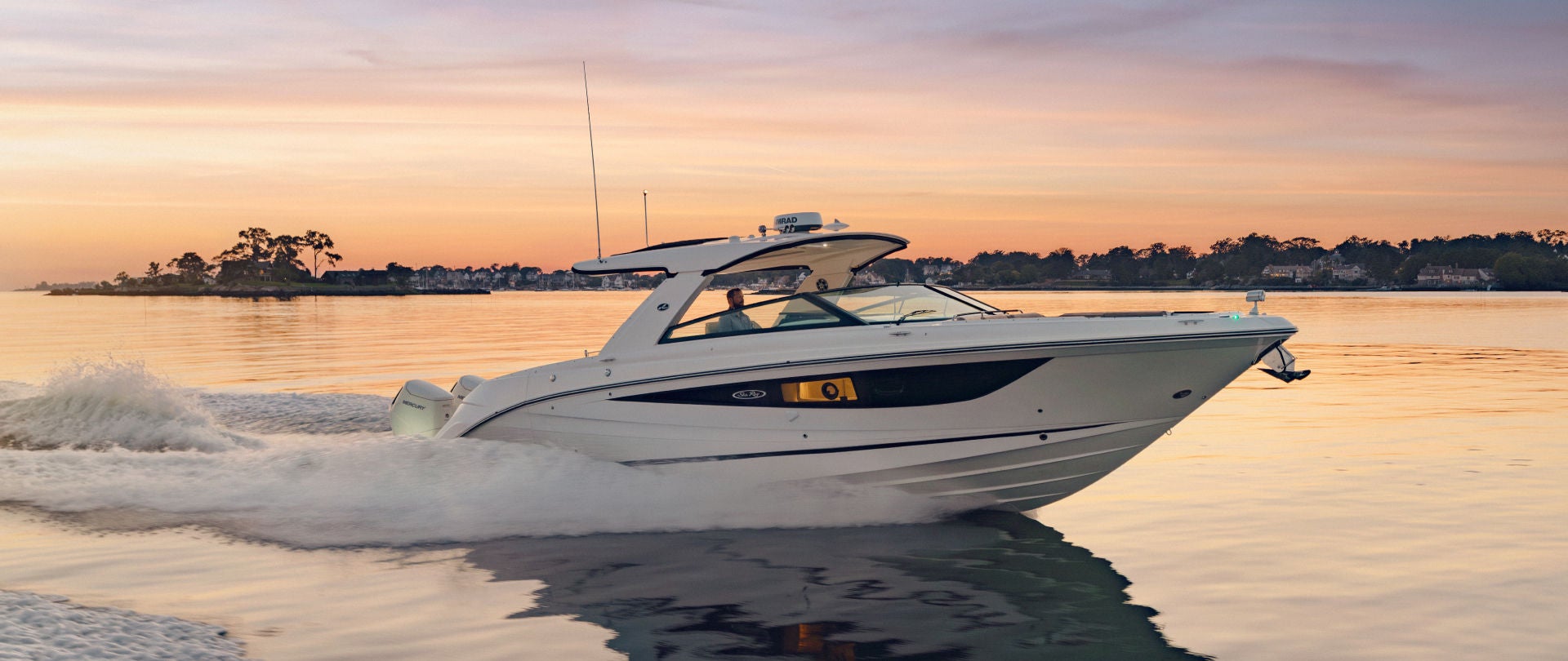 SLX 400 Outboard at Sunset