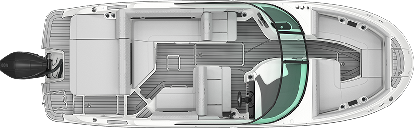 Sea Ray SDX 250 Outboard Floorplan