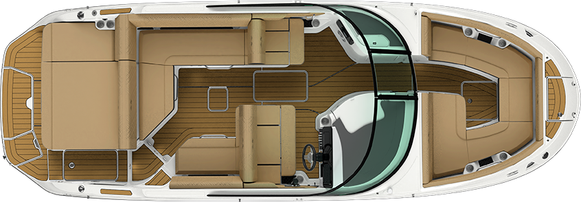 Sea Ray SDX 250 Floorplan