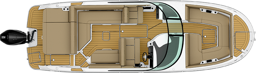 Sea Ray SDX 270 Outboard Floorplan