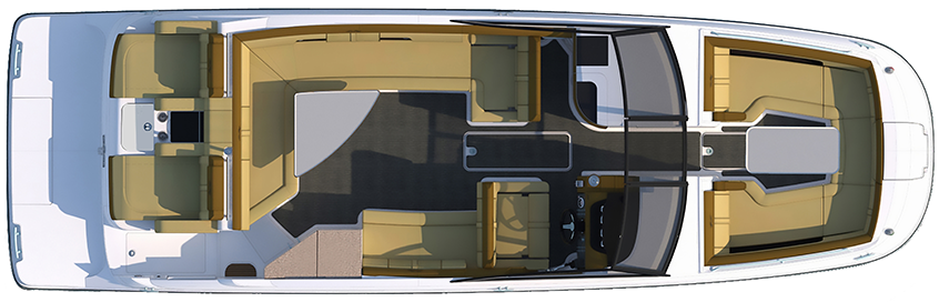 Sea Ray SDX 290 Floorplan