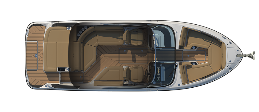 Sea Ray SLX 260 Floorplan