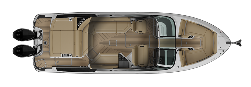 Sea Ray SLX 280 Outboard Floorplan