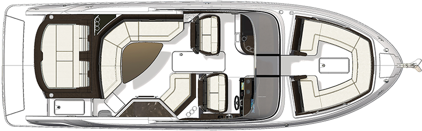 Sea Ray SLX 310 Floorplan