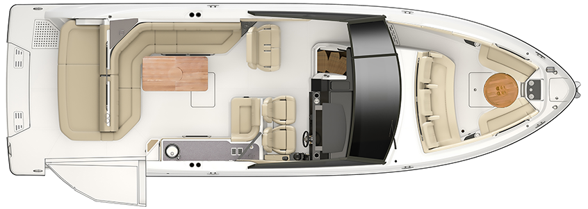 Sea Ray SLX 400 Floorplan