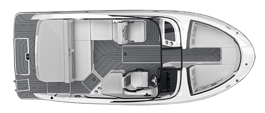 Sea Ray SPX 210 Floorplan