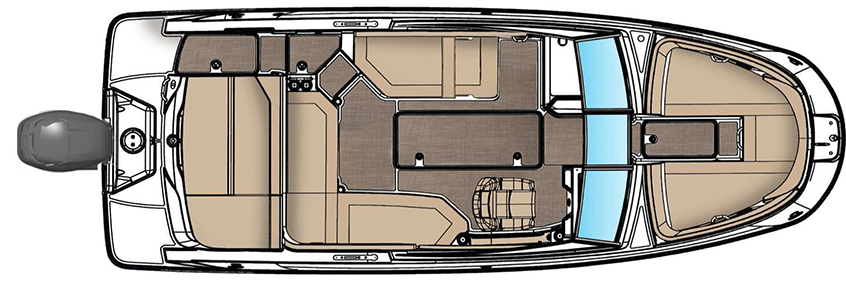 Sea Ray SPX 230 Floorplan