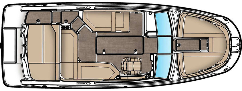 Sea Ray SPX 230 Floorplan