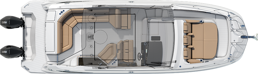 Sea Ray Sundancer 320 Outboard Floorplan