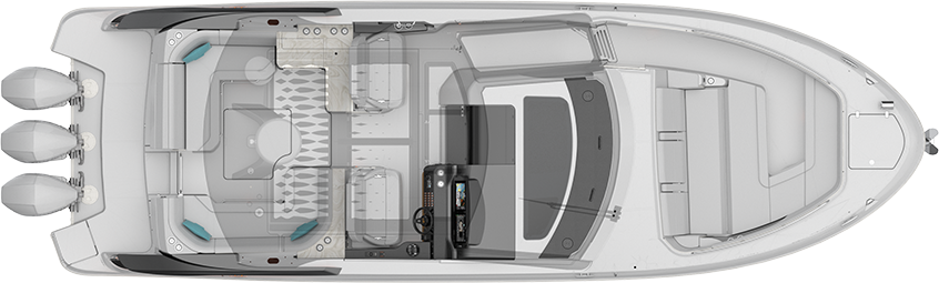 Sea Ray Sundancer 370 Outboard Floorplan